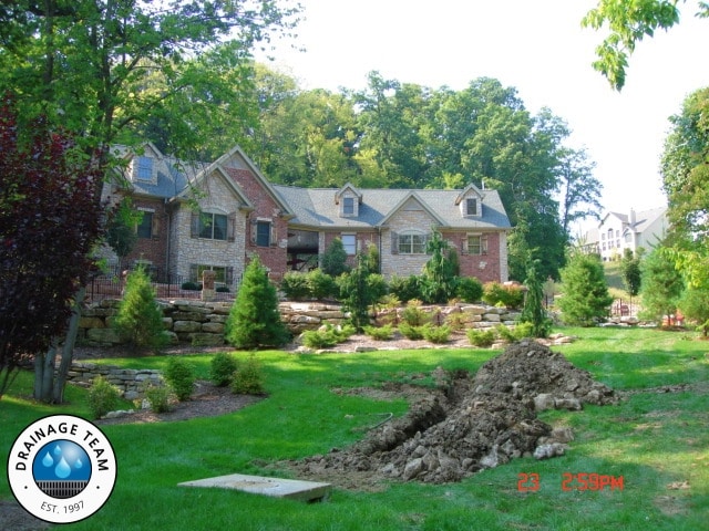 Large Residential Property Drainage St Louis MO