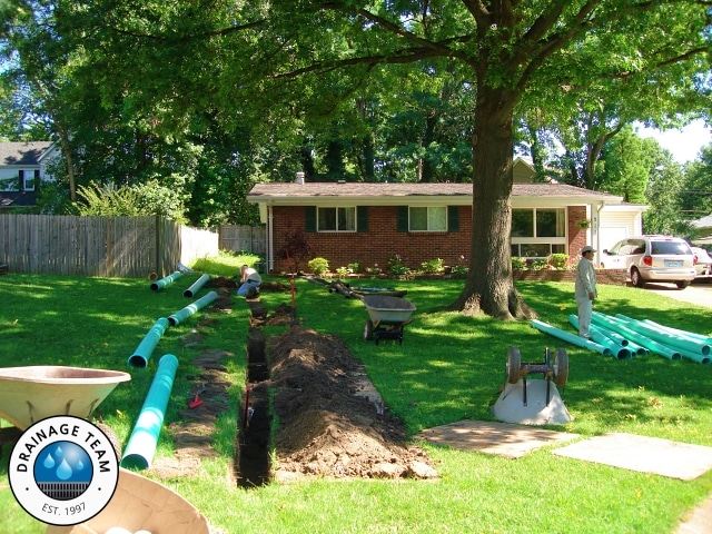 Lawn Drainage St Louis MO | Drainage Team St Louis MO