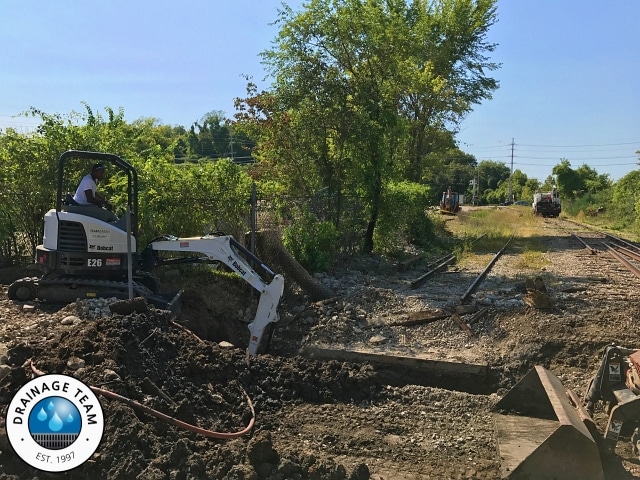 Railroad Drainage Piping Installation Missouri | Expert Stormwater