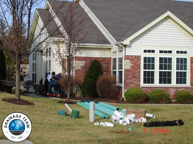 Villa Community Drainage Chesterfield MO