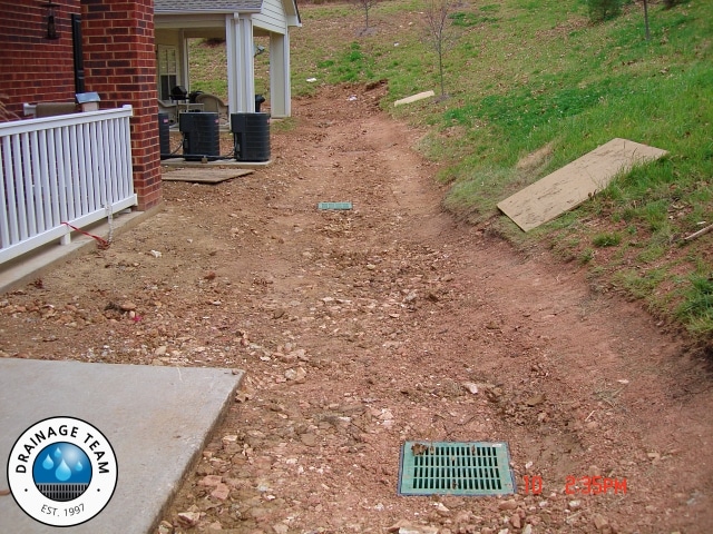 Apartment Lawn Drain Grates | Storm Sewer Inlet Installation