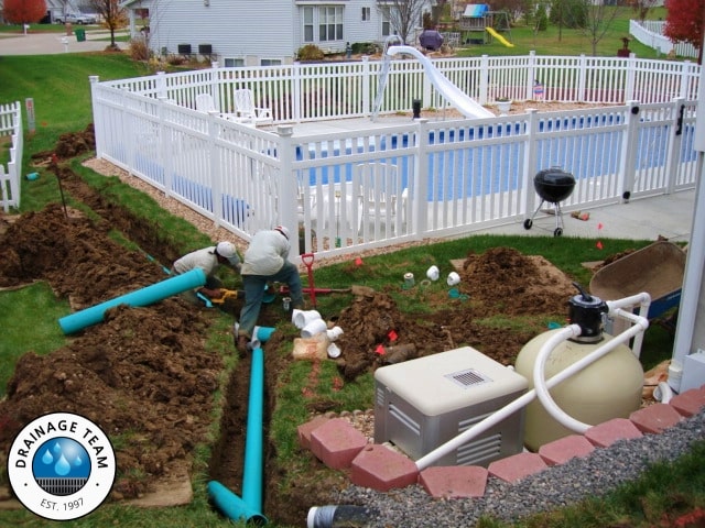 Pool Drainage St. Louis MO | Proper Installation of Landscape Drainage Pipe