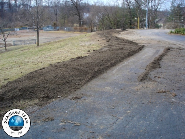 Berm Installation St Louis MO | Drainage Solution Installed in St. Louis