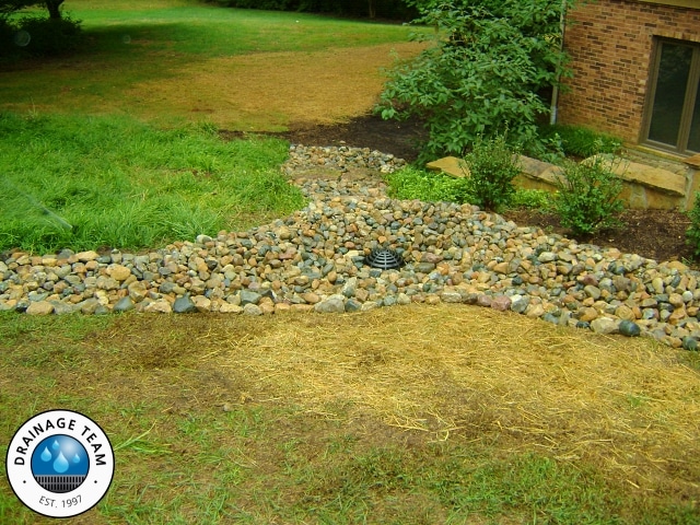 Decorative Swale Wildwood MO | Outdoor Drainage Contractors