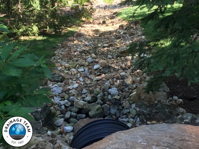 Drainage Solutions | Dry Creek Bed Installation Ladue MO