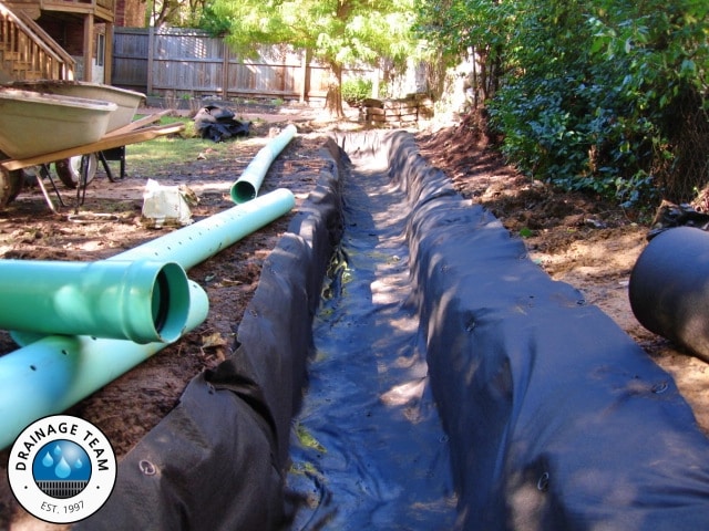 Residential French Drain | Drainage St. Louis