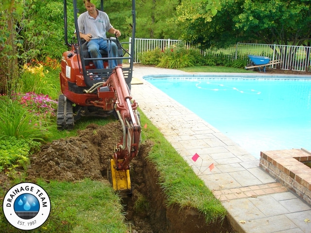 Pool Area Drainage St. Louis MO | Outdoor Lighting, Drainage, Pool