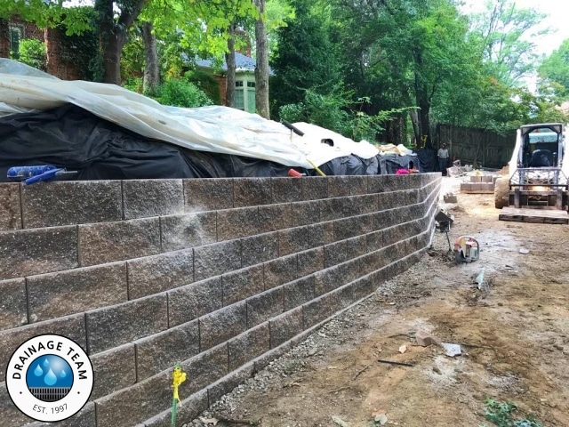 Retaining Wall Drainage Contractors Ladue MO