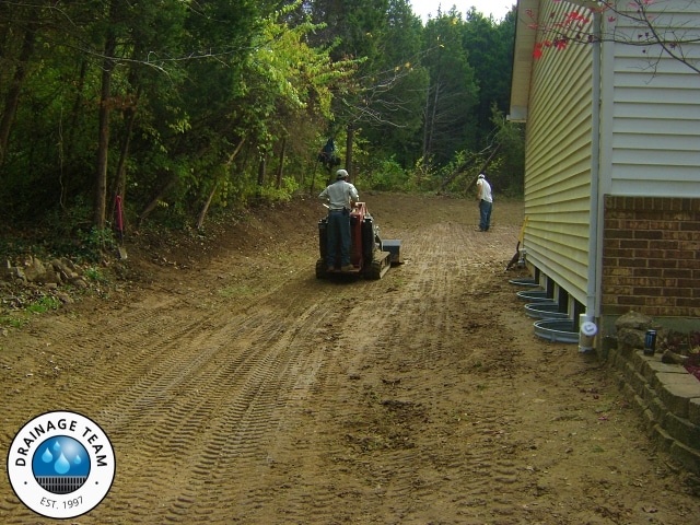 Drainage Systems St Louis | Lawn Swale Grading St Louis MO