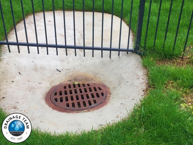 24 inch Round in Lawn | Outdoor Drainage Contractors at St. Louis, Missouri