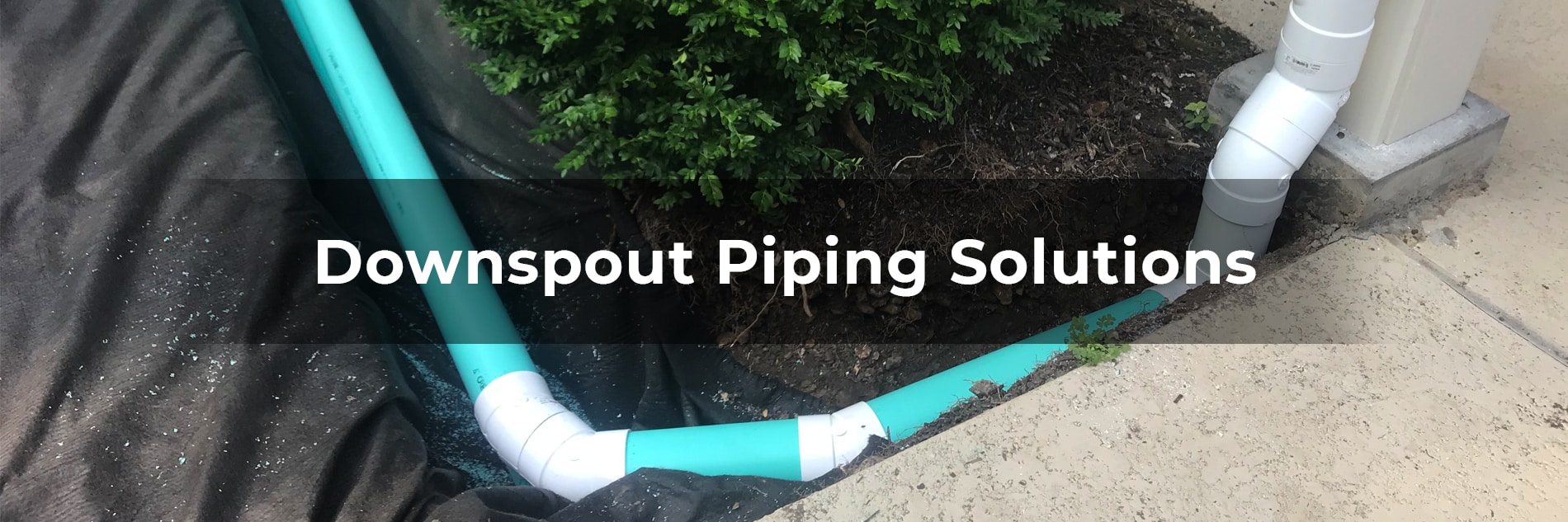 Downspout Piping Solution | Drainage Solution for Gutter Downspout Rainwater