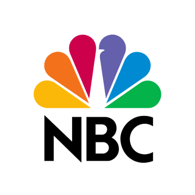 NBC peacock logo with colorful feathers